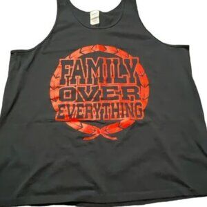 Family Over Everything Red Black Men’s Tank Top Size 2XL NWOT #M-081